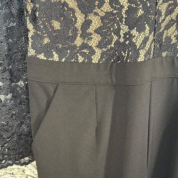 Karen Kane Elegant Black Lace Jumpsuit - Picture 4 of 12